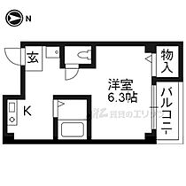 京都府京都市左京区下鴨宮崎町（賃貸マンション1K・3階・21.00㎡） その2