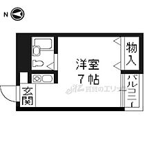 フレンドリー二条 501 ｜ 京都府京都市中京区西ノ京勧学院町（賃貸マンション1R・4階・17.00㎡） その2