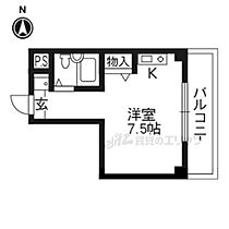 メゾン雪紫 203 ｜ 京都府京都市北区紫野下門前町（賃貸マンション1R・2階・18.68㎡） その2