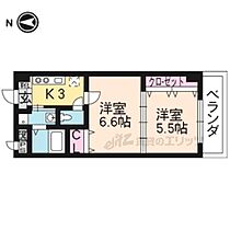 京都府京都市北区小山西花池町（賃貸マンション2K・3階・34.30㎡） その1