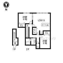 間取図画像 2LDK