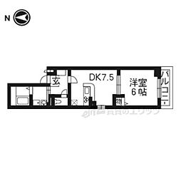 ミルメゾンT 1DKの間取図画像