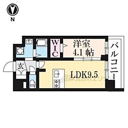 ファステート京都西院パール 1LDKの間取図画像