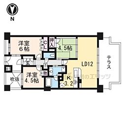 ザ・パークハウス北野白梅町 3LDKの間取図画像