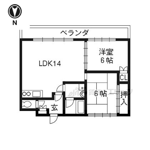 メゾン太秦 303｜京都府京都市右京区太秦馬塚町(賃貸マンション2LDK・3階・56.00㎡)の写真 その2