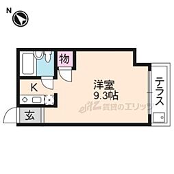 メゾンイッツ ワンルームの間取図画像