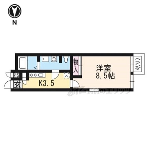 グランコスモ今出川 103｜京都府京都市上京区一真町(賃貸マンション1K・地下1階・27.90㎡)の写真 その2