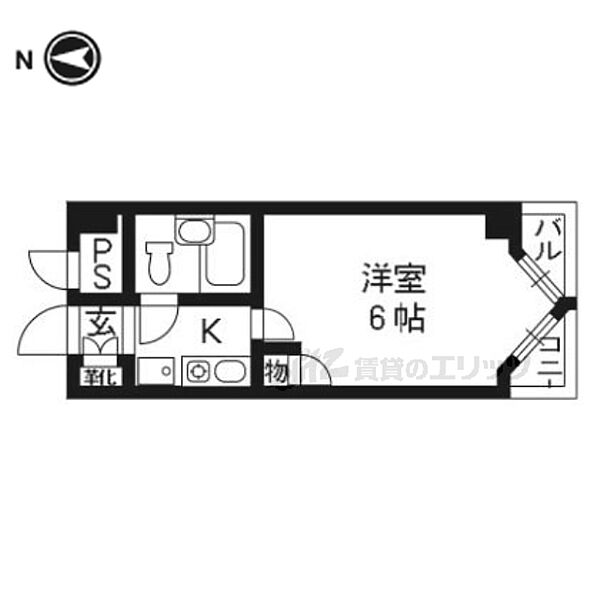 ライオンズマンション京都三条第3 ｜京都府京都市中京区麩屋町通三条下る白壁町(賃貸マンション1K・3階・17.80㎡)の写真 その2