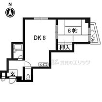 京都府京都市右京区梅津高畝町（賃貸マンション1LDK・4階・32.00㎡） その2