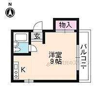 ビバ紙屋川 202 ｜ 京都府京都市中京区西ノ京西鹿垣町（賃貸マンション1R・2階・18.00㎡） その2