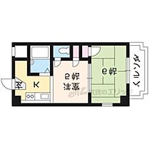 京都府京都市北区紫野東舟岡町（賃貸マンション2K・4階・31.20㎡） その2