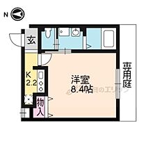 京都府京都市上京区新町室町の間今出川上る畠山町（賃貸アパート1K・1階・24.96㎡） その2