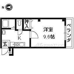 ナベル錦 2階1Kの間取り
