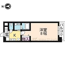 カスタリア京都西大路 1Kの間取図画像
