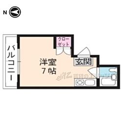 陽和ハイツ ワンルームの間取図画像