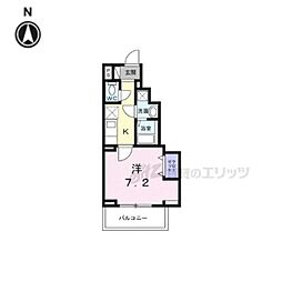 彩 KyotoNishijin 1Kの間取図画像