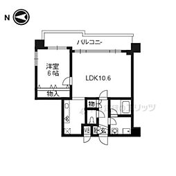 プレサンス祇園宮川町 1LDKの間取図画像