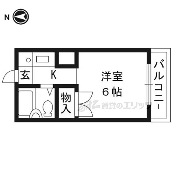 メゾン・ブランシュ 306｜京都府京都市西京区山田大吉見町(賃貸マンション1K・3階・16.99㎡)の写真 その2