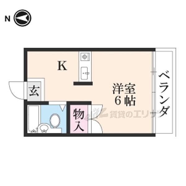 ロイヤルメゾン向日町 102｜京都府向日市寺戸町瓜生(賃貸マンション1K・1階・17.00㎡)の写真 その2