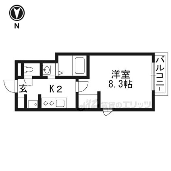 NAGI KYOTO NIJO 404｜京都府京都市中京区聚楽廻南町(賃貸マンション1K・4階・26.12㎡)の写真 その2