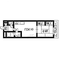 グリーンズタウン21 302 ｜ 京都府京都市右京区太秦安井西沢町（賃貸マンション1LDK・3階・35.64㎡） その2