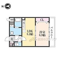 京都府京都市右京区西院日照町（賃貸マンション1LDK・4階・38.38㎡） その2