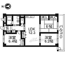 京都府京都市伏見区竹田桶ノ井町（賃貸マンション3LDK・3階・69.75㎡） その2