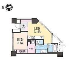 SHALIMARNISHIOJI 1LDKの間取図画像