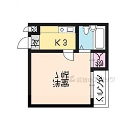 マンションＴＡＴＳＵＭＩＹＡ 3階1Kの間取り