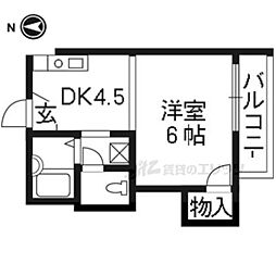 ルポズワール 1Kの間取図画像