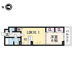 プリムローズ2 1LDKの間取図画像
