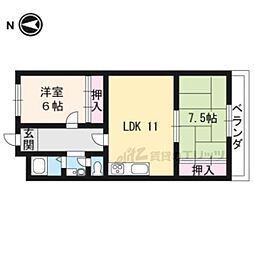 ラベンダー90 2LDKの間取図画像