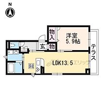 京都府京都市山科区厨子奥矢倉町（賃貸マンション1LDK・1階・48.43㎡） その2