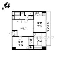 東和ハイツ本館 805 ｜ 京都府京都市南区上鳥羽苗代町（賃貸マンション3LDK・8階・59.40㎡） その2