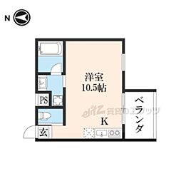 mahia・SUN-YOU ワンルームの間取図画像