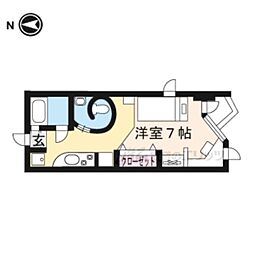 ＤＥＴＯＭ−1東山レディース 1階1Kの間取り