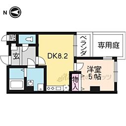 シルクシティ花 1DKの間取図画像
