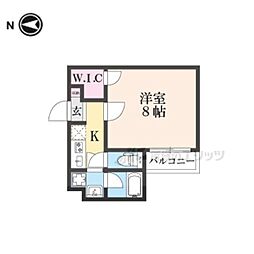 KLUGHEIT 1Kの間取図画像