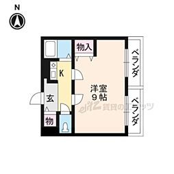 イースター西栄 1Kの間取図画像