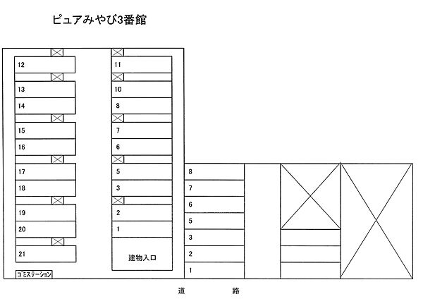 ピュアみやび3番館 ｜新潟県新潟市西区槇尾(賃貸マンション1SLDK・2階・51.66㎡)の写真 その14