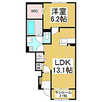 長野県北安曇郡松川村（賃貸アパート1LDK・1階・50.52㎡） その2