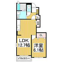 長野県安曇野市堀金烏川（賃貸アパート1LDK・1階・45.65㎡） その2