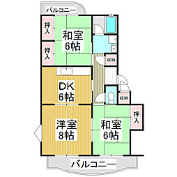 間取図画像 3DK