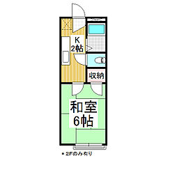 フォーブルマツザワ 1Kの間取図画像