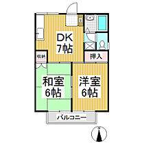 プレジールアズマ　Ｂ棟  ｜ 長野県長野市吉田4丁目（賃貸アパート2DK・2階・39.70㎡） その2