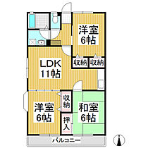 メゾン・ド・コスモス 103 ｜ 長野県長野市大字大豆島（賃貸アパート3LDK・1階・63.00㎡） その2