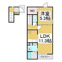 長野県長野市上松2丁目（賃貸アパート1LDK・2階・43.47㎡） その2