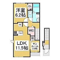 長野県長野市上松2丁目（賃貸アパート1LDK・2階・50.96㎡） その2