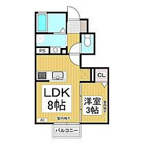 グランディス  ｜ 長野県長野市大字高田（賃貸アパート1LDK・1階・27.99㎡） その2