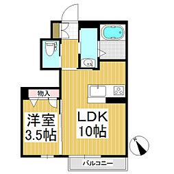 和 1階1LDKの間取り